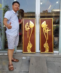 Tranh Gỗ Chữ Phật Dát Vàng 9999 1M2